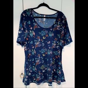 Lularoe Navy Blue Perfect Tee Tunic